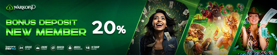 BONUS DEPOSIT NEW MEMBER 20%