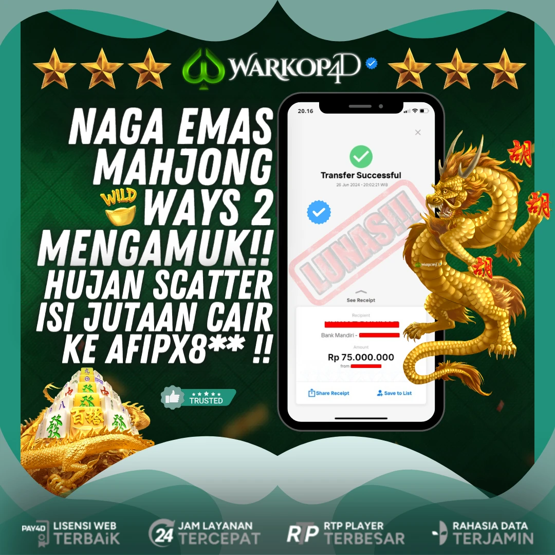 BUKTI JACKPOT DI MAHJONG WAYS 2 WARKOP4D !!