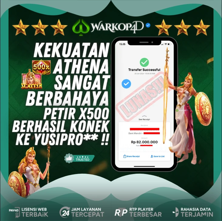 BUKTI JACKPOT DI WISDOM OF ATHENA WARKOP4D !!