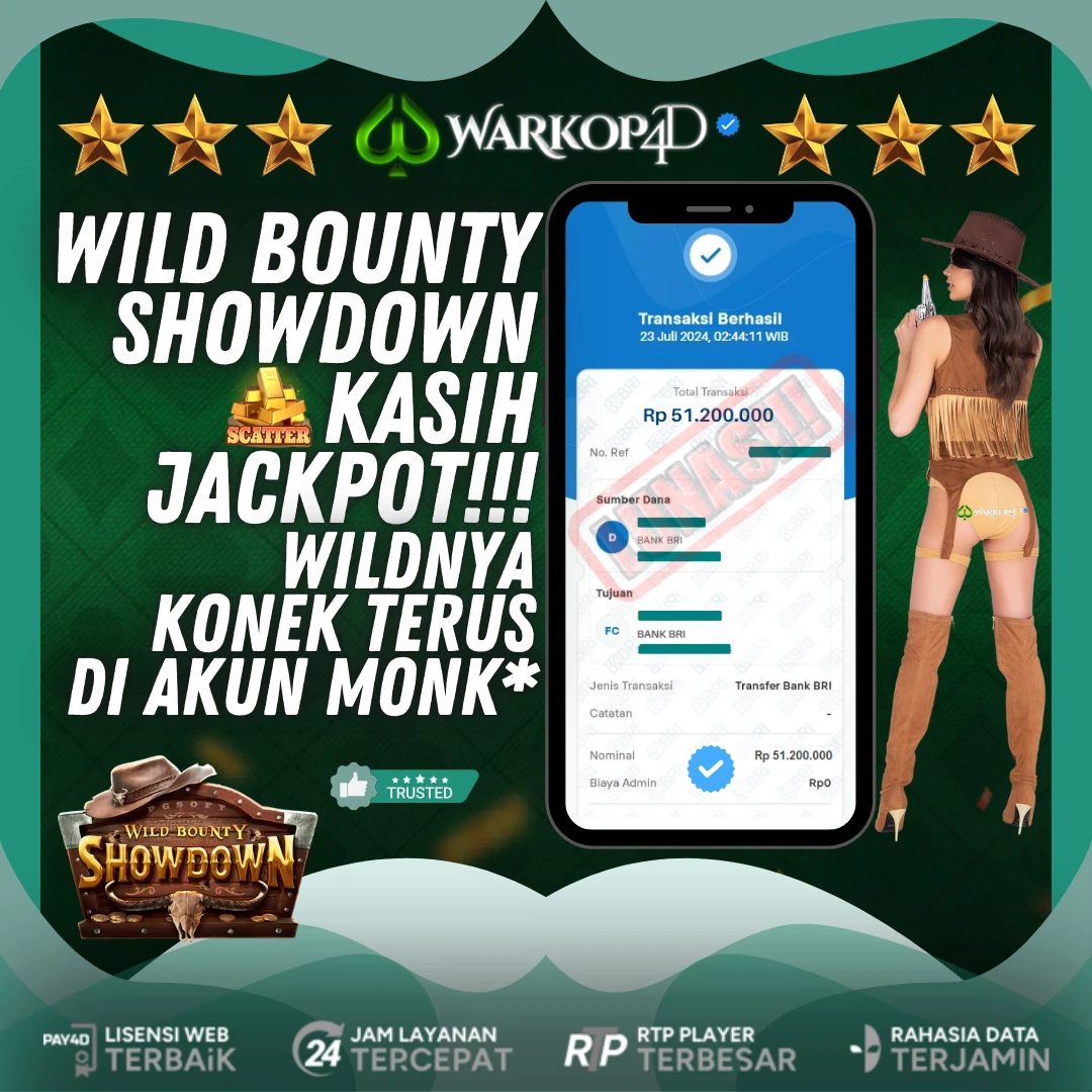 BUKTI JACKPOT DI WILD BOUNTY SHOWDOWN WARKOP4D !!