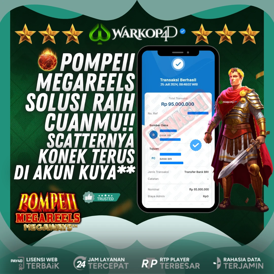 BUKTI JACKPOT DI POMPEII MEGAREELS MEGAWAYS WARKOP4D !!