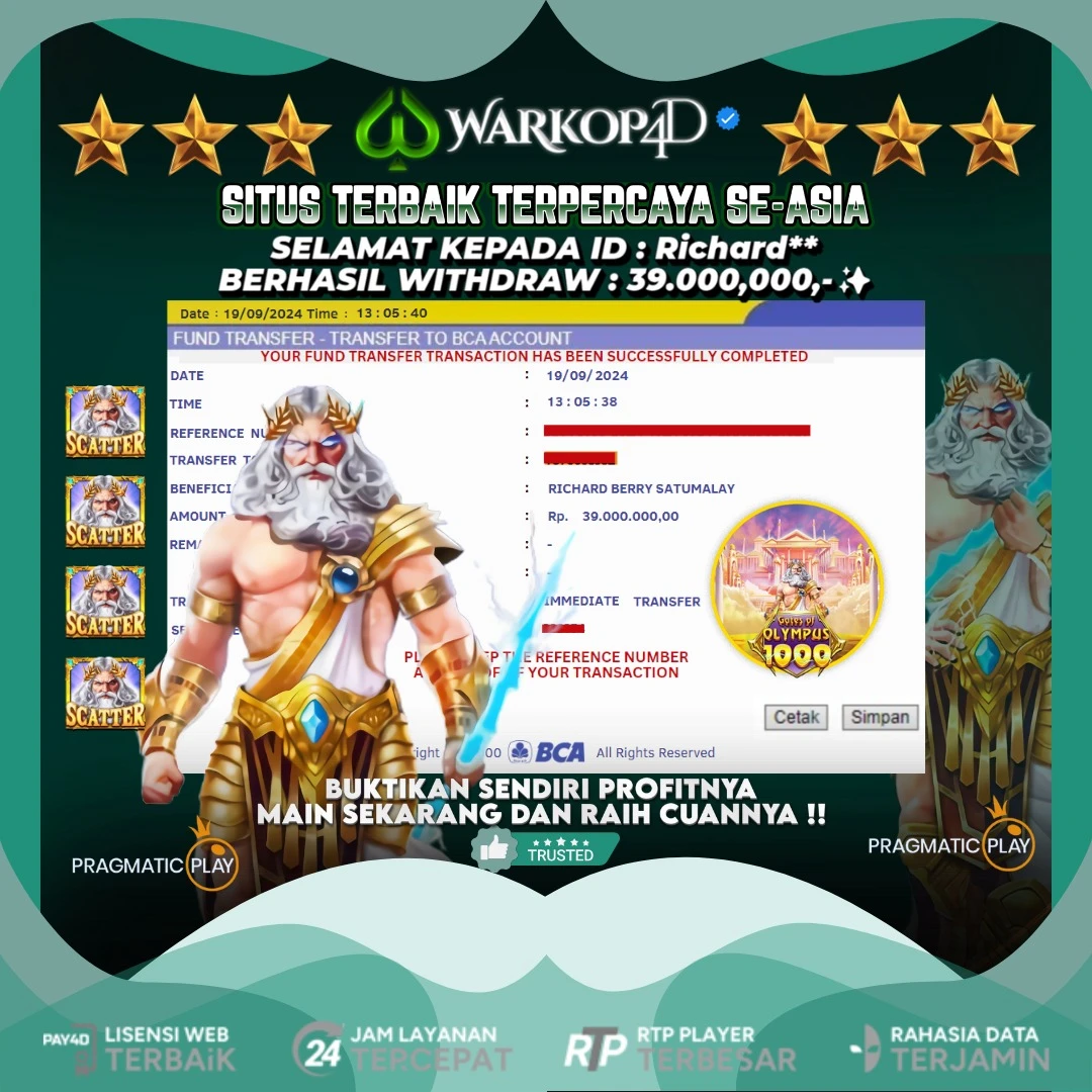 BUKTI JACKPOT GATES OF OLYMPUS DI WARKOP4D !!