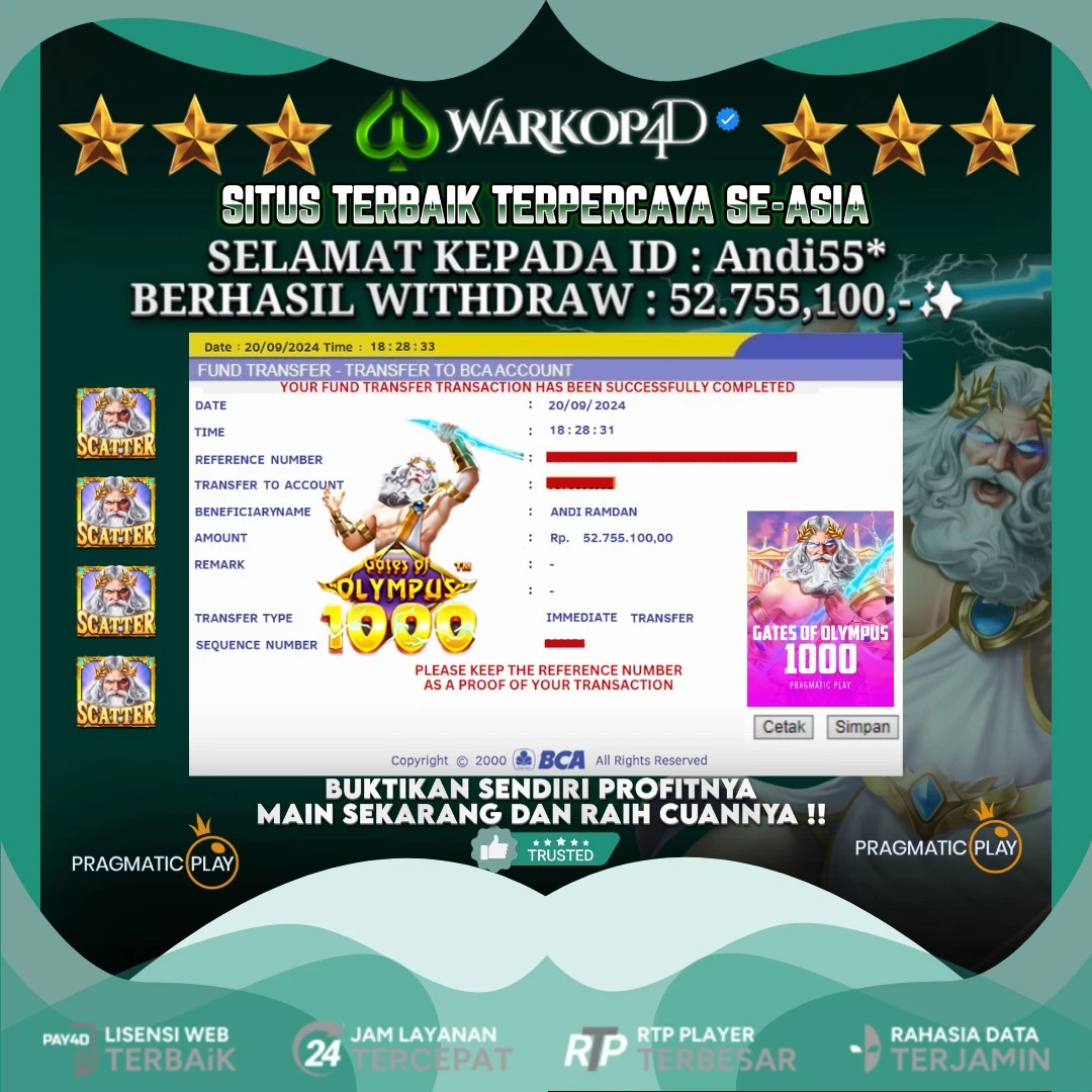 BUKTI JACKPOT DI GATES OF OLYMPUS 1000 WARKOP4D !!
