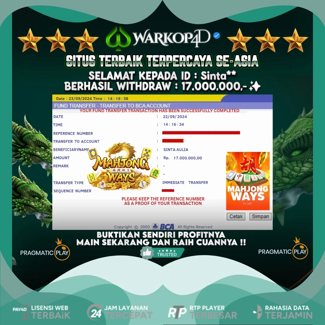 BUKTI JACKPOT DI MAHJONG WAYS WARKOP4D !!