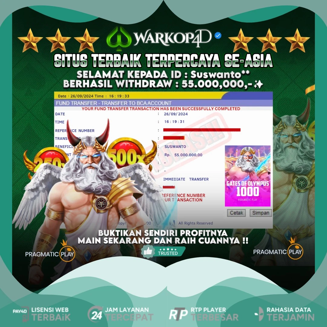 BUKTI JACKPOT DI GATES OF OLYMPUS 1000 WARKOP4D !!