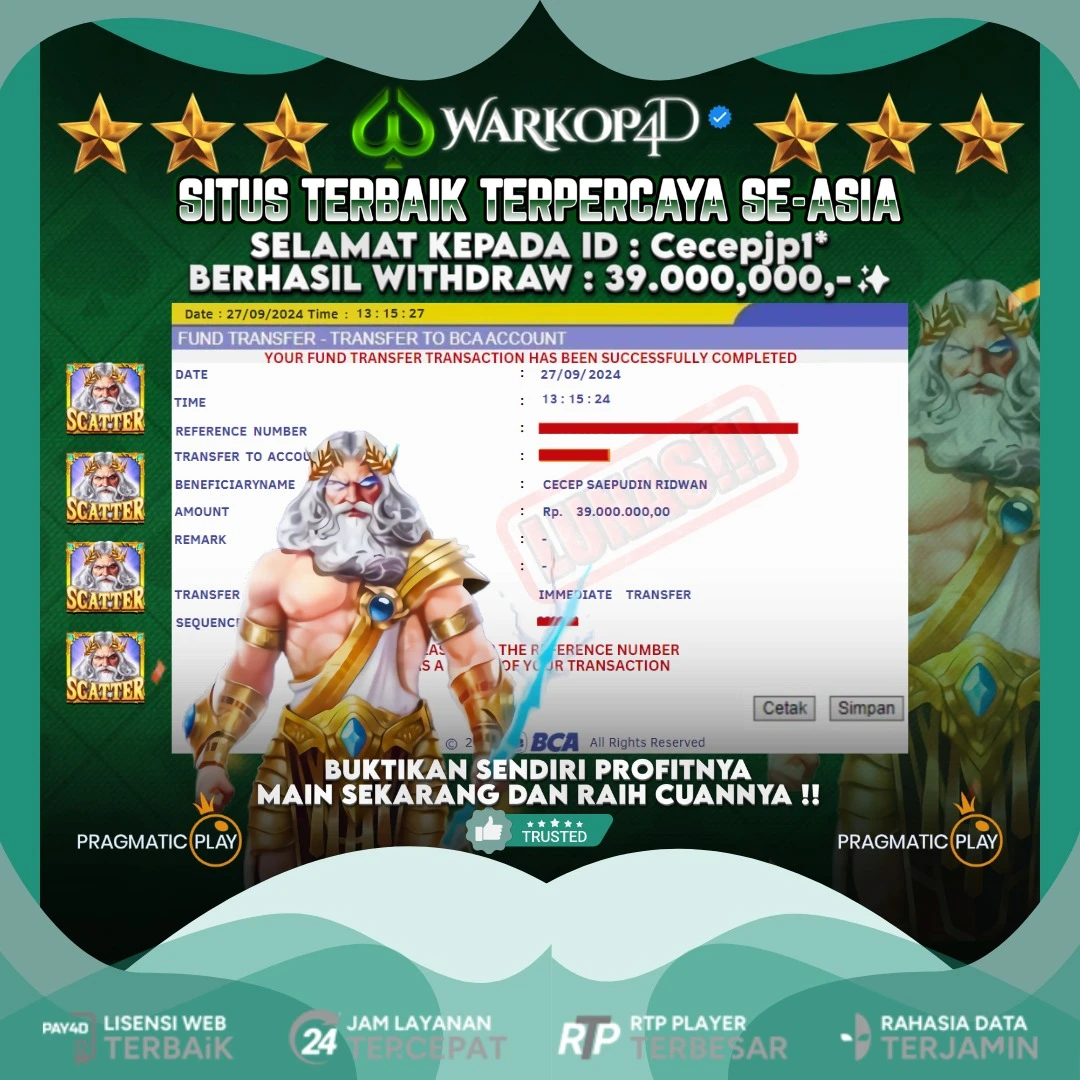 BUKTI JACKPOT DI GATES OF OLYMPUS 1000 WARKOP4D !!