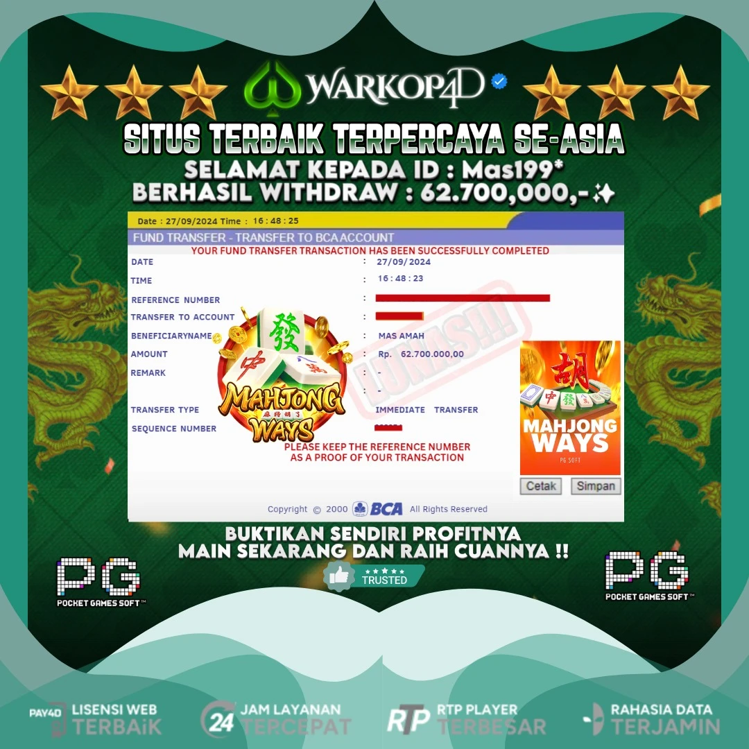BUKTI JACKPOT DI MAHJONG WAYS WARKOP4D !!
