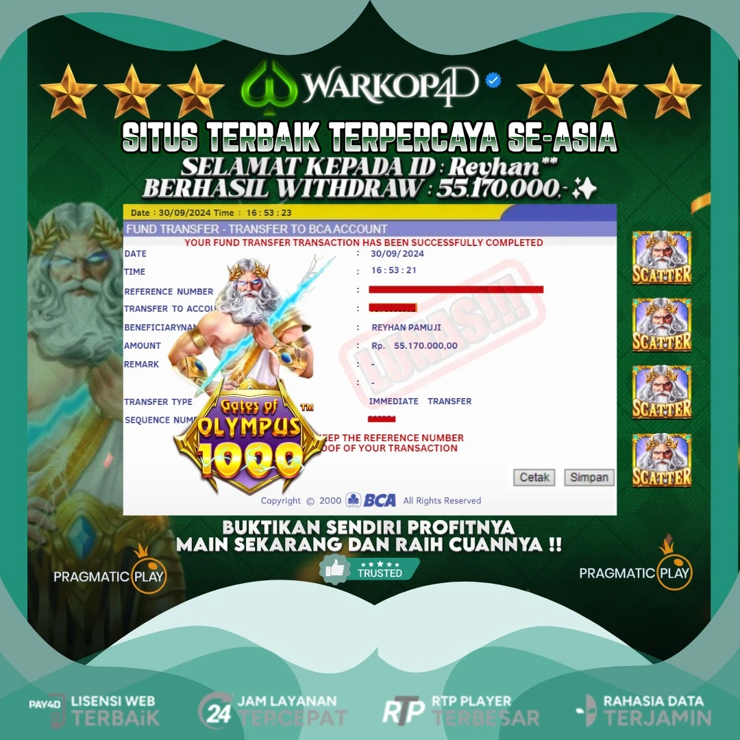 BUKTI JACKPOT DI GATES OF OLYMPUS 1000 WARKOP4D !!