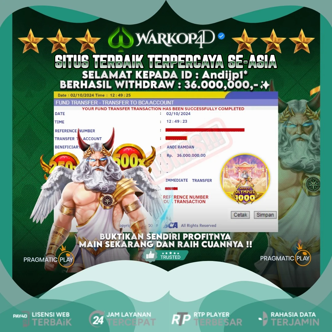 BUKTI JACKPOT DI GATES OF OLYMPUS 1000 WARKOP4D !!